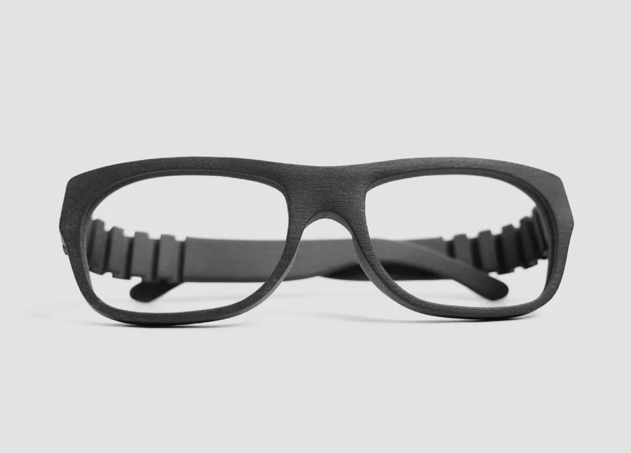 3d printed glasses with lisa sls 3d printer