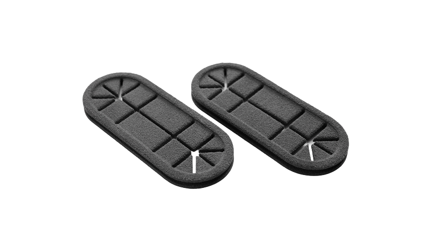 Flexible 3D printed consumer goods parts – protective pads