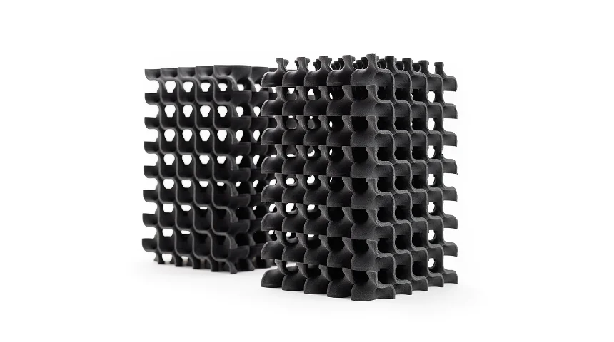 Lightweight lattice structure produced with SLS 3D printing