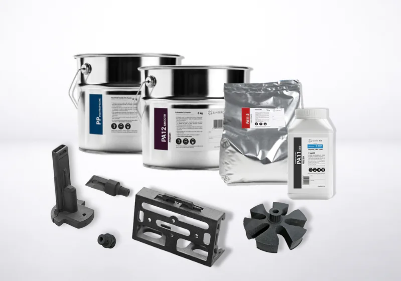 SLS 3D printing materials and functional prototypes used in engineering prototyping