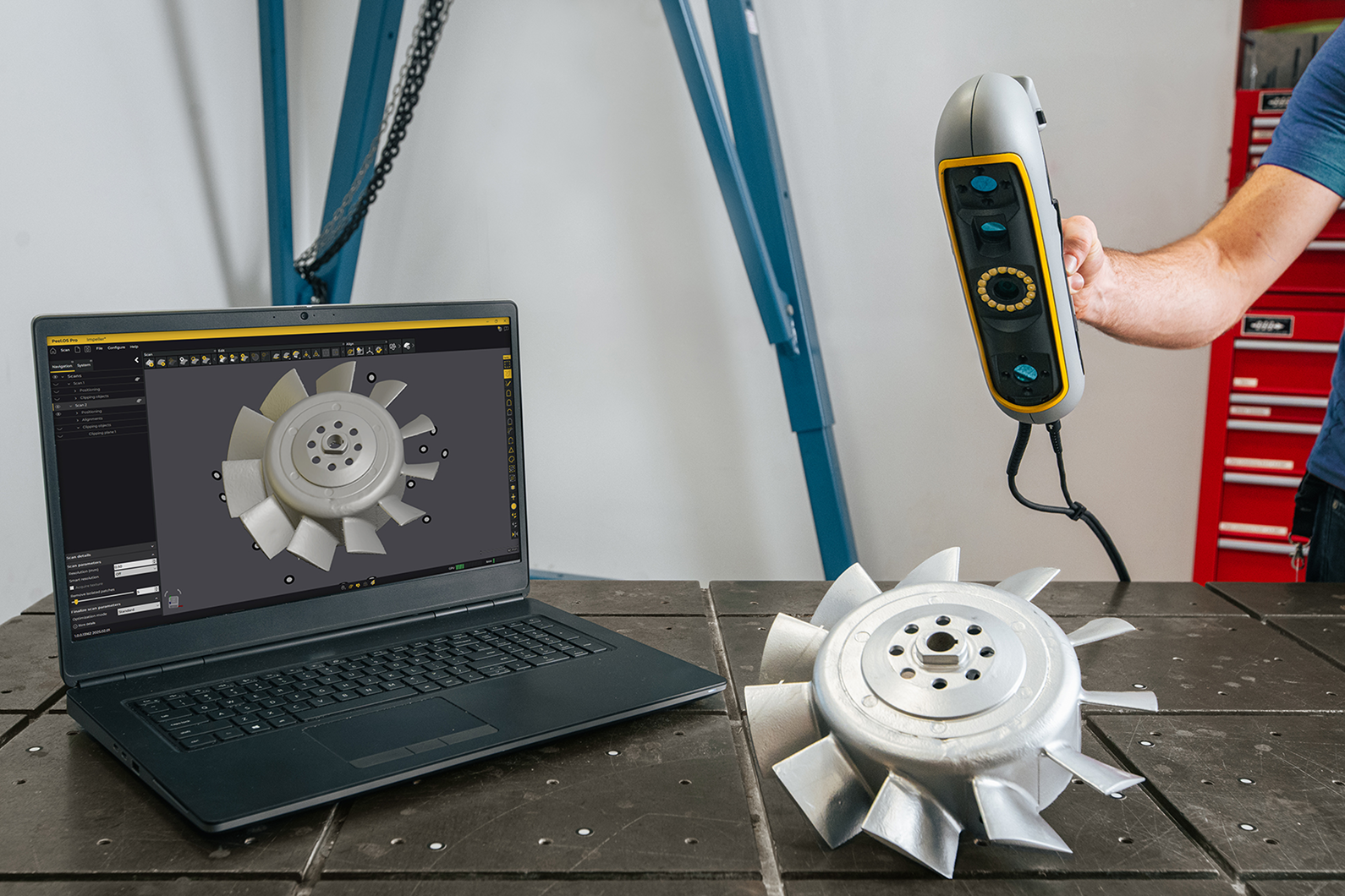 Peel 3D Scanning impeller